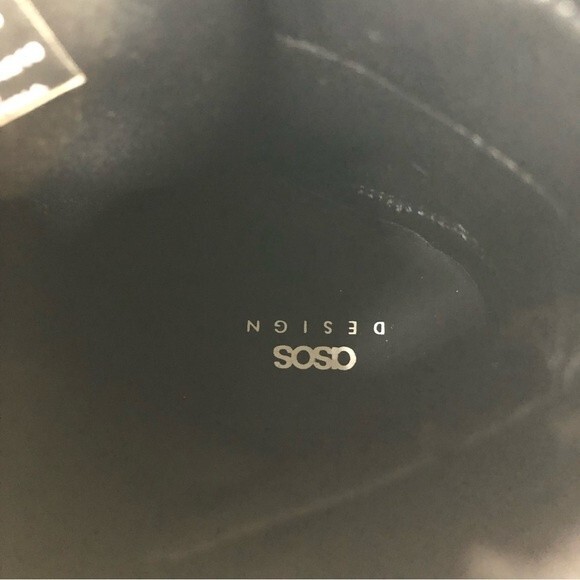 ASOS Black Chelsea Boots Scuba With Strapping Chunky Sole Size 10 - Picture 7 of 8